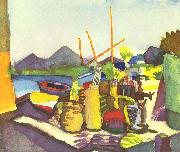 August Macke Landschaft bei Hammamet painting